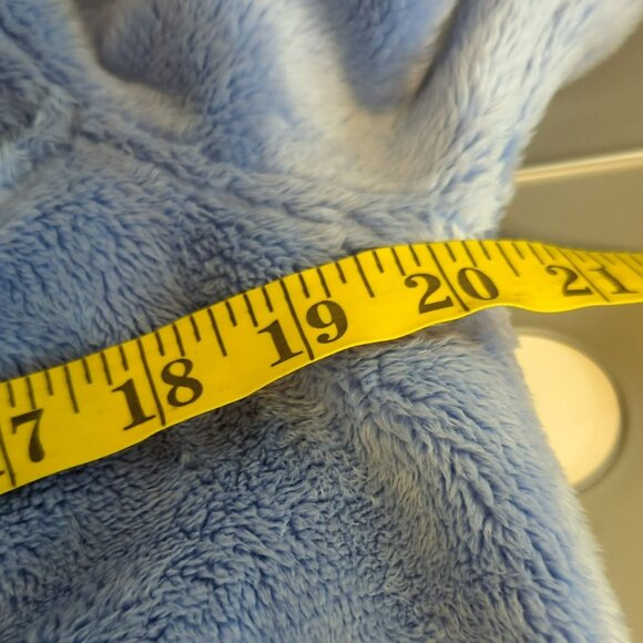 The North Face Girls XL Fuzzy Fleece Hooded Jacket Blue & Gray - Picture 5 of 6